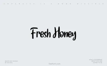 Fresh Honey Font