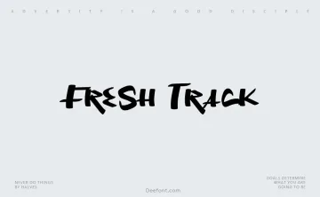 Fresh Track Font