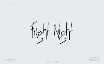 Fright Night Font