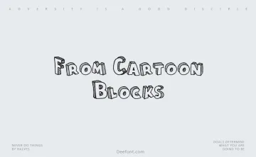 From Cartoon Blocks Font