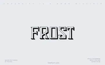 Frost Font