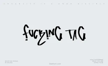 Fucking Tag Font