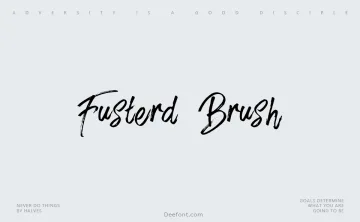 Fusterd Brush Font