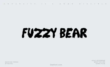 Fuzzy Bear Font