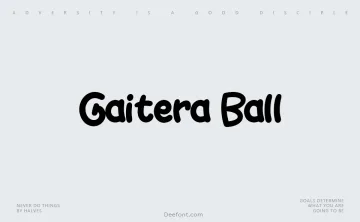 Gaitera Ball Font
