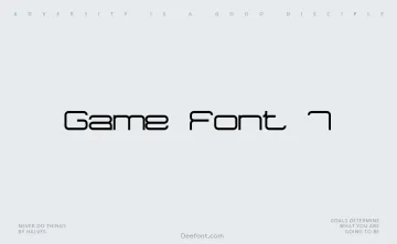 Game Font 7 Font