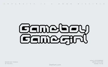 Gameboy Gamegirl Font