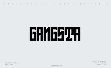 Gangsta Font