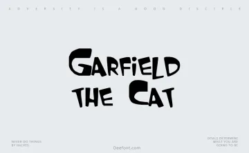 Garfield the Cat Font