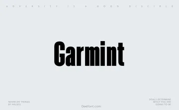 Garmint Font