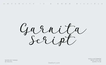 Garnita Script Font