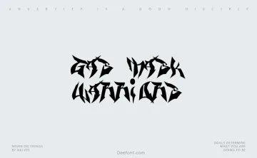 Gas Mask Warriors Font