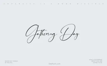 Gathering Day Font