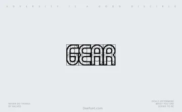 Gear Font