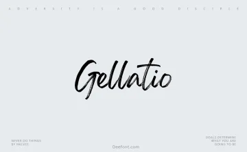Gellatio Font