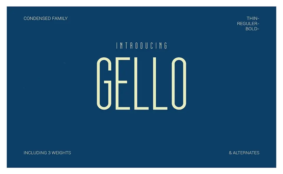 Gello Font
