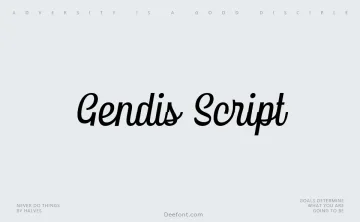 Gendis Script Font