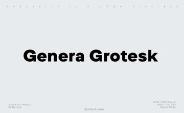 Genera Grotesk Font