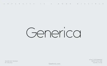 Generica Font