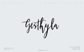 Gesthyla Font