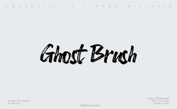 Ghost Brush Font
