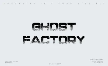 Ghost Factory Font