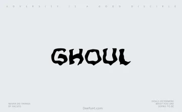 Ghoul Font