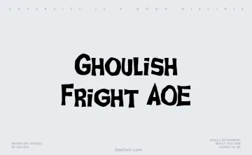 Ghoulish Fright AOE Font