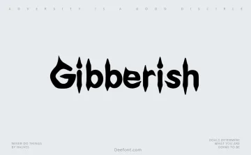 Gibberish Font