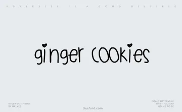 Ginger Cookies Font