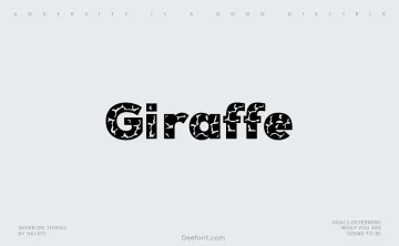 Giraffe Font