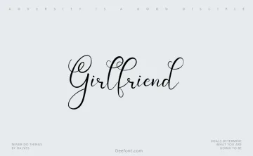 Girlfriend Font