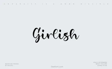 Girlish Font