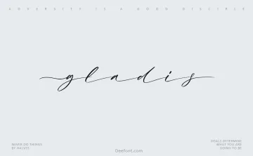 GLADIS fONT