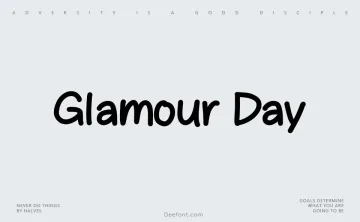 Glamour Day Font