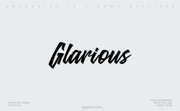 Glarious Font
