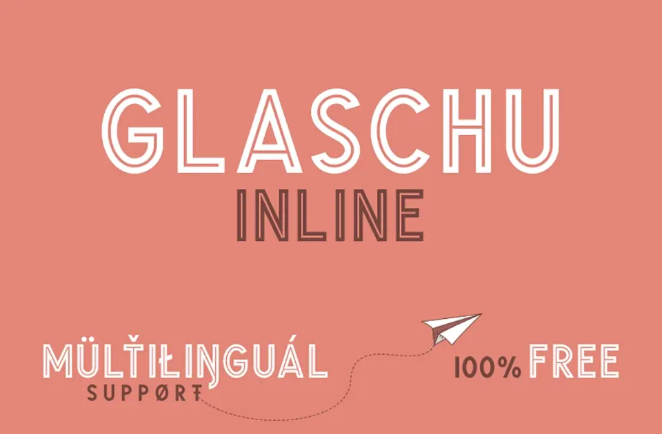 Glaschu Inline Font