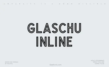 Glaschu Inline Font