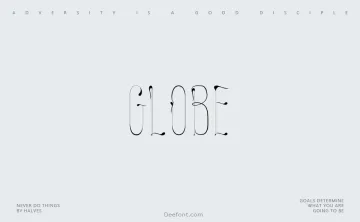 Globe Font