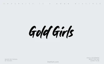 Gold Girls Font