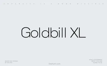 Goldbill XL Font