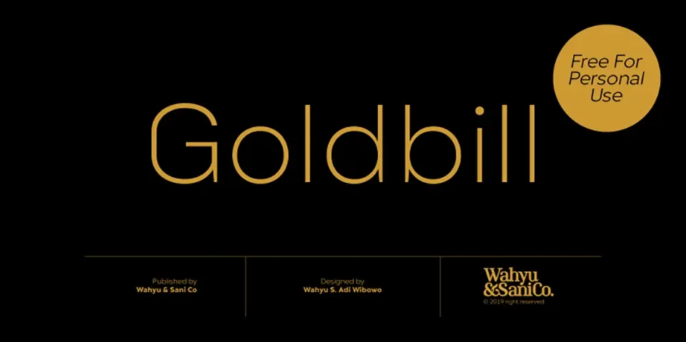 Goldbill XS Font
