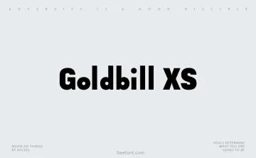 Goldbill XS Font