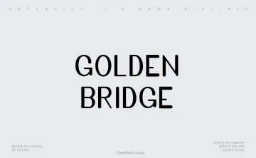 Golden Bridge Sans Font