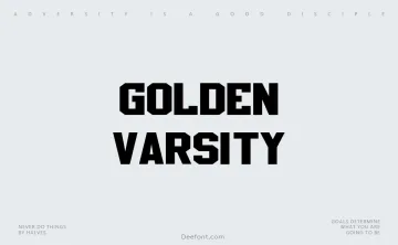 Golden Varsity Font