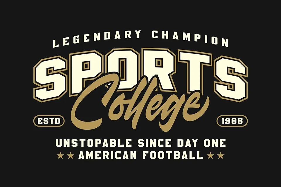 Golden Varsity Script Font