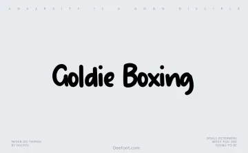 Goldie Boxing Font