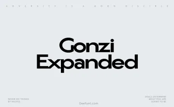 Gonzi Expanded Font Family