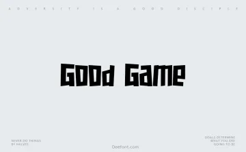 Good Game Font