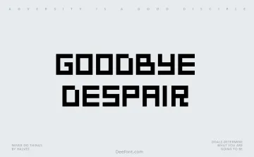 Goodbye Despair Font